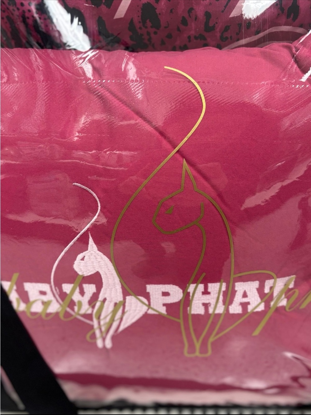Baby Phat Hot Pink Logo 8-Piece Comforter Set - Picture 7 of 8